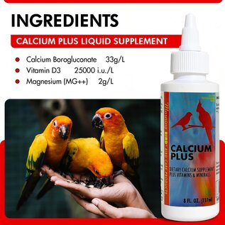 Morning Bird MOR 00046 Calcium Plus Liquid Calcium 8 oz.