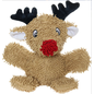 VIP PRODUCTS Mighty® Microfiber Ball - Medium Reindeer Squeaky Plush Dog Toy, Brown