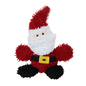 VIP PRODUCTS Mighty® Microfiber Ball - Medium Santa Squeaky Plush Dog Toy