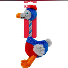 KONG KONG Bendeez Bird – Durable Plush with Rope, Flexible Twistable Design, Large Size