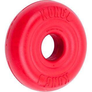 KONG KONG Donut Toy  Durable Natural Rubber Chew & Fetch Fun Small/Medium
