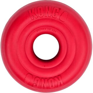 KONG KONG Donut Toy  Durable Natural Rubber Chew & Fetch Fun Small/Medium