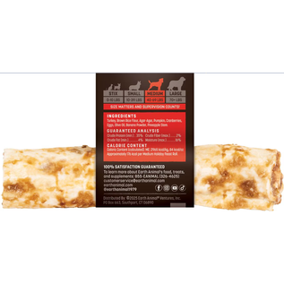 EARTH ANIMAL Earth Animal No-Hide Seasonal Holiday Feast Turkey Recipe Rolls 7" Medium