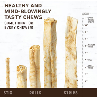EARTH ANIMAL Earth Animal No-Hide Seasonal Holiday Feast Turkey Recipe Rolls 7" Medium