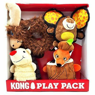 KONG KONG Play Pack Characters Dog Toy 4-Pack Medium