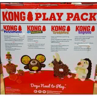 KONG KONG Play Pack Characters Dog Toy 4-Pack Medium