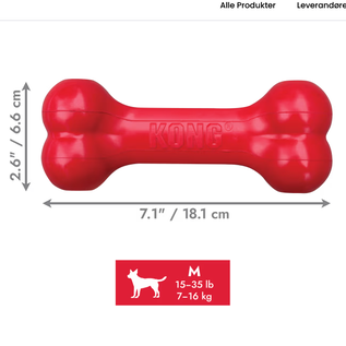 KONG KONG Holiday Goodie Bone Dog Toy Medium In Holiday Packaging