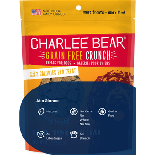 CHARLEE BEAR CHARLEE BEAR GRAIN FREE CRUNCH - CHICKEN, PUMPKIN & APPLE 8OZ