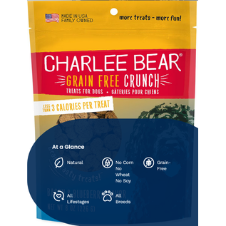 CHARLEE BEAR CHARLEE BEAR GRAIN FREE CRUNCH - BACON & BLUEBERRY 8OZ