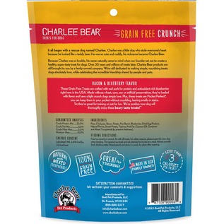 CHARLEE BEAR CHARLEE BEAR GRAIN FREE CRUNCH - BACON & BLUEBERRY 8OZ