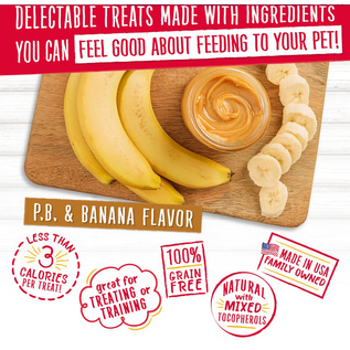 CHARLEE BEAR CHARLEE BEAR GRAIN FREE CRUNCH - PEANUT BUTTER & BANANA 8OZ
