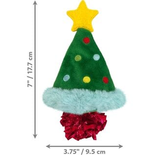 KONG KONG Holiday Cat Toy – Crackles Christmas Tree For Batting, Pouncing & Interactive Play