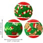 KONG KONG Holiday SqueakAir Tennis Balls Dog Toy 6-Pack Plush-Felt Squeaky Fetch Christmas Theme Medium