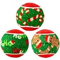 KONG KONG Holiday SqueakAir Tennis Balls Dog Toy 6-Pack Plush-Felt Squeaky Fetch Christmas Theme Small