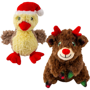 KONG KONG Holiday Comfort Tykes Assorted Plush Dog Toys w/ Removable Squeaker 1ct