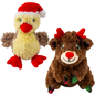 KONG KONG Holiday Comfort Tykes Assorted Plush Dog Toys w/ Removable Squeaker 1ct