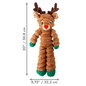 KONG KONG Holiday Shakers Crumples Reindeer Dog Toy X-Large