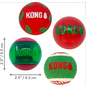 KONG KONG Holiday Occasions Assorted Balls 4 Pack