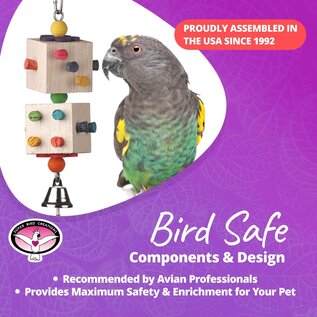 SUPER BIRD CREATIONS Super Bird SB-1103 Parrot-Dice - 9.5" x 2.5"
