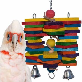 SUPER BIRD CREATIONS Super Bird SB-399  11" x  7"  Woodpile Bird Toy, Large