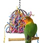 SUPER BIRD CREATIONS Super Bird SB-476 Mini Stainless Steel Treat Cage Filled With Paper, Small 6-1/2" x  3"