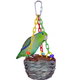 SUPER BIRD CREATIONS Super Bird SB-861 Hanging Treat Basket 7" x 3"