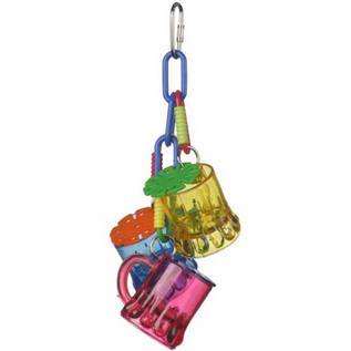 Perky Parrot Cheers Sr. 8.5 x 3.5 x 3.5"