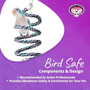 SUPER BIRD CREATIONS Super Bird SB-324 BUNGEE WITH BELL-MEDIUM-COTTON-3/4 x 66"