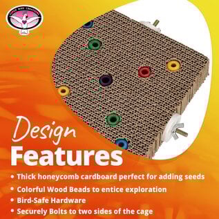SUPER BIRD CREATIONS Super Bird SB-1218 Cardboard Treat Block Large