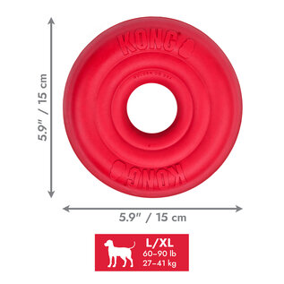 KONG KONG Donut Large/X-Large Red Doy Toy