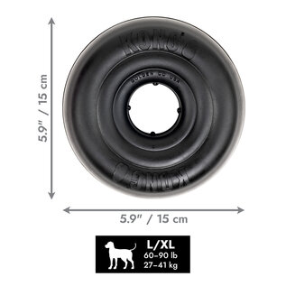 KONG KONG Extreme Donut Durable Heavy Power Chewer Large/X-Large Fetch Dog Toy