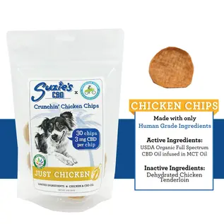 SUZIES'S CBD Suzie's CBD 3MG Crunchin' Chips Chicken 30 Count