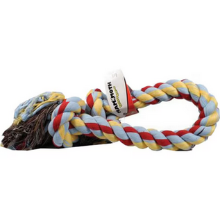 MAMMOTH FLOSSY CHEWS COLOR 2 KNOT ROPE TUG 48"