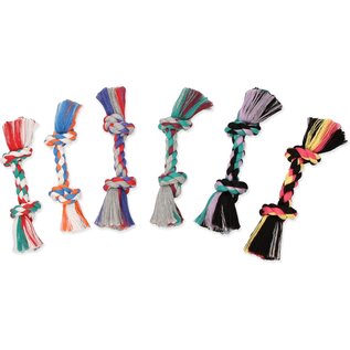 Mammoth Cottonblend Color Rope Bone Small 9in Assorted Colors