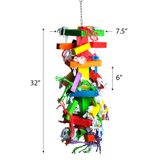 A&E CAGE COMPANY A&E Happy Beaks HB01400 Deluxe Preener & Mega Blocks  35" x 7.5" x 7.5"