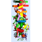A&E CAGE COMPANY A&E Happy Beaks HB01400 Deluxe Preener & Mega Blocks  35" x 7.5" x 7.5"