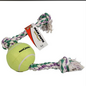 MAMMOTH FLOSSY CHEWS ROPE TUG W/6IN TENNIS BALL 36"
