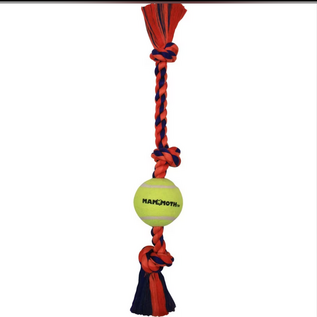 MAMMOTH MAMMOTH KNOT TUG W/TENNIS BALL 20"