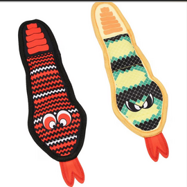 MAMMOTH MAMMOTH SQUEAKY SNAKE DOG TOY assorted colors 12" each