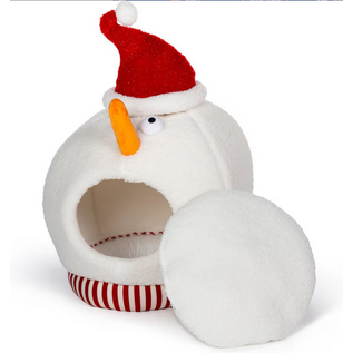 Prevue Pet Products Frosty's Hideaway Cat Bed, White