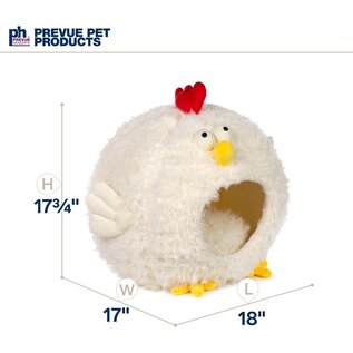 Prevue Pet Products Comfy Chicken Cat and Dog Hideaway Bed 7600