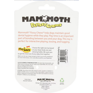 MAMMOTH FLOSSY CHEWS COLOR 5 KNOT ROPE TUG 72"