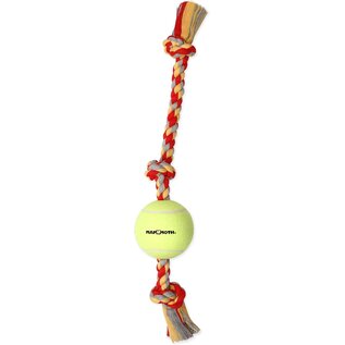MAMMOTH FLOSSY CHEWS ROPE TUG W/6IN TENNIS BALL 36"
