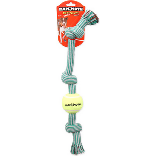 MAMMOTH MAMMOTH KNOT TUG W/TENNIS BALL 20"