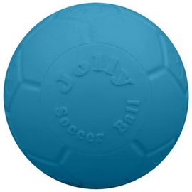 Jolly Pets Medium Jolly Soccer Ball Floating-Bouncing Dog Toy; 6" Ocean Blue Color