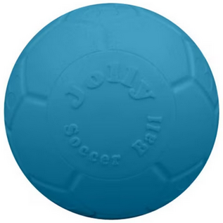 Jolly Pets Medium Jolly Soccer Ball Floating-Bouncing Dog Toy; 6" Ocean Blue Color