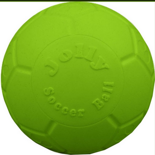 Jolly Pets Medium Jolly Soccer Ball Floating-Bouncing Dog Toy; 6" Green Apple Color