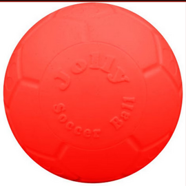 Jolly Pets Large Soccer Ball Floating-Bouncing Dog Toy, 8" Orange Color