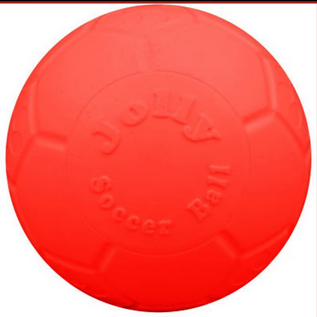 Jolly Pets Large Soccer Ball Floating-Bouncing Dog Toy, 8" Orange Color