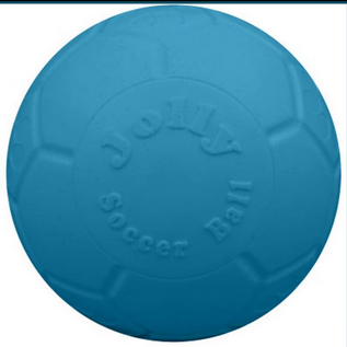 Jolly Pets Large Soccer Ball Floating-Bouncing Dog Toy, 8" Ocean Blue Color